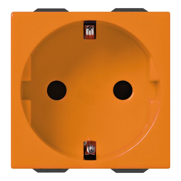 2P+E 16A German SICURY outlet orange image 1