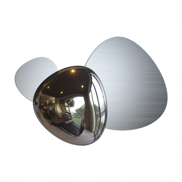 Modern Jack-stone Wall Lamp Nickel image 1