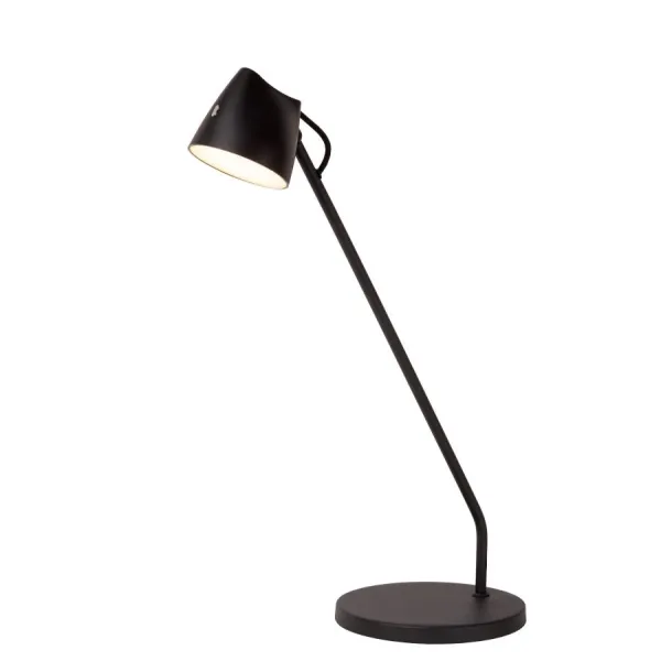 Lucide MILNE - Table lamp - LED Dim. - 1x6W 2700K - Black image 1