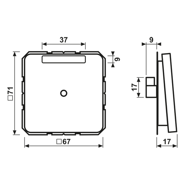 Cable outlet with inscription plate CD590NAAWW image 6