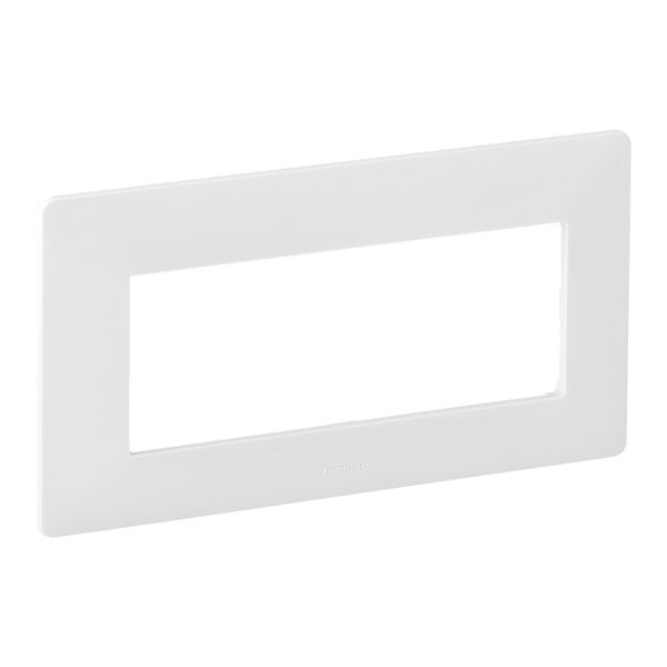 Plate Valena Life - 5 module open plate - white image 1