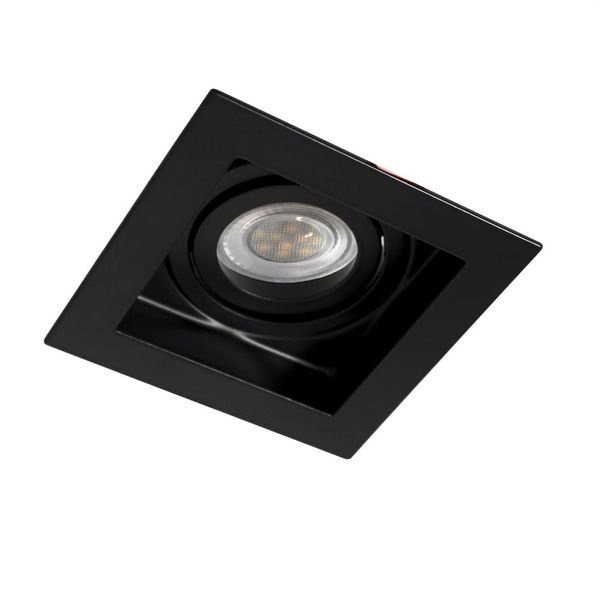 Akrah Square Recessed Spotlight Black image 1