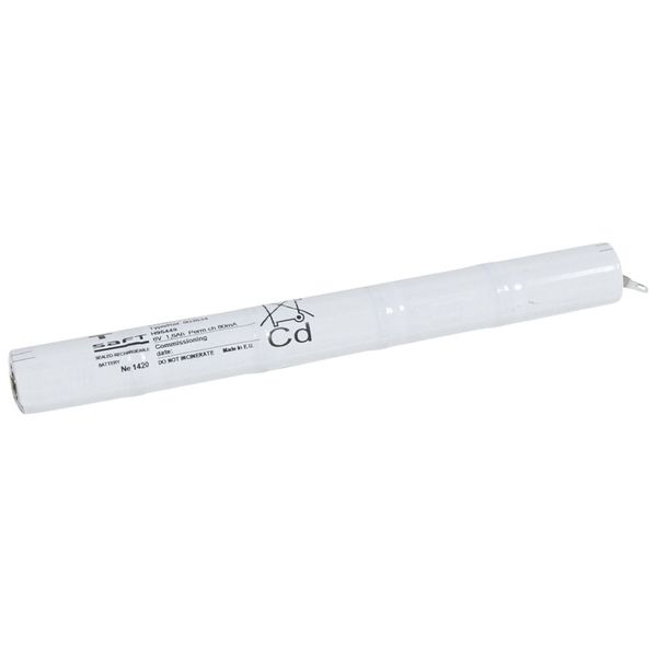 Nickel Cadmium battery - for emergency lighting luminaires - 6 V - 1.6 Ah image 1