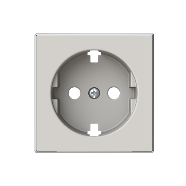 8588.9 DN Cover Schuko socket plane Socket outlet Central cover plate Sand - Sky Niessen image 1