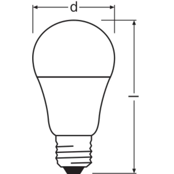 LED DAYLIGHT SENSOR CLASSIC A 40 6 W/2700K E27 image 2