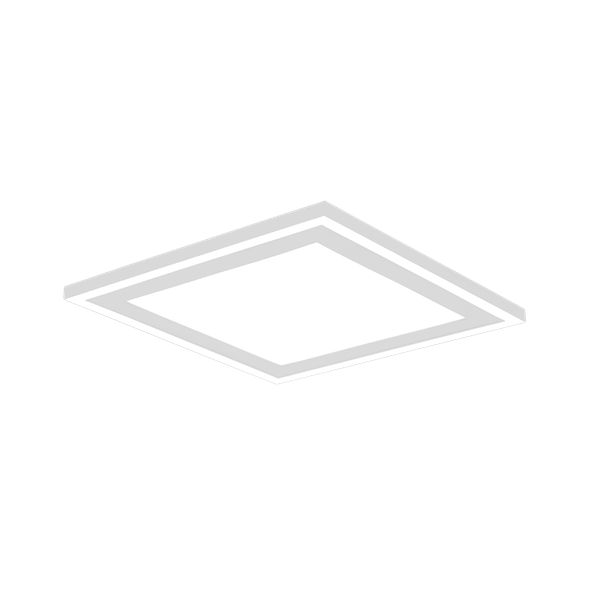 Carus LED ceiling lamp 33x33 cm matt white image 1