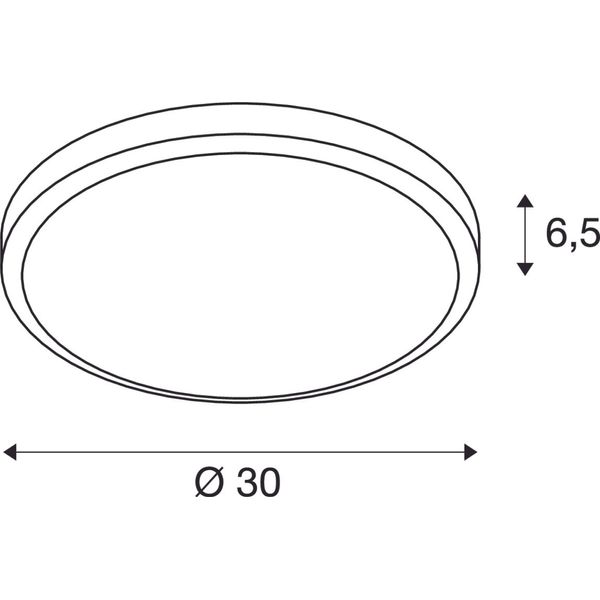 AINOS, ceiling light, round, white, with sensor image 3