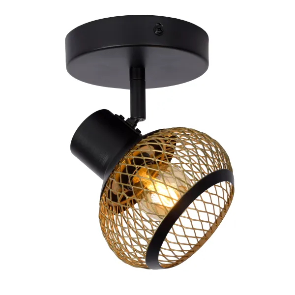 Lucide LUCAS - Ceiling spotlight - 1xE14 - Matt Gold / Brass image 1