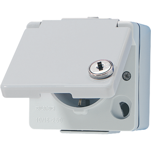 SCHUKO® socket with safety lock 620WSL image 2