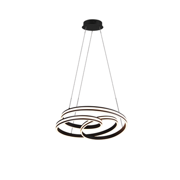 Nuria LED pendant matt black image 1