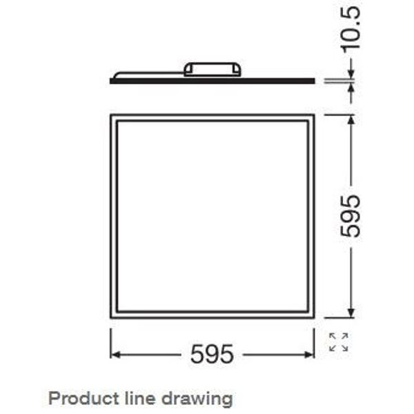 Panel LED 600  33W/4000K 230V UGR image 3