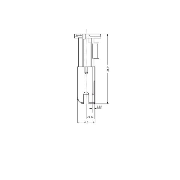 Socket module;1-pole;;red image 3