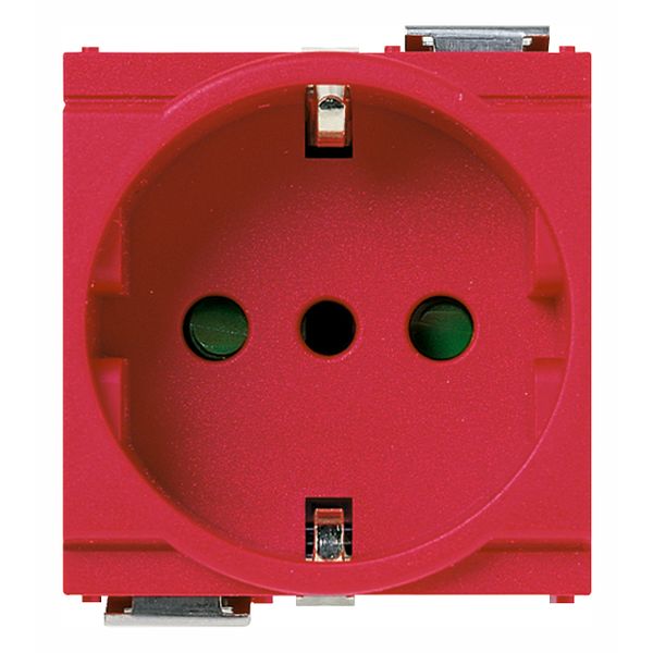 2P+E 16A P30 outlet red image 1