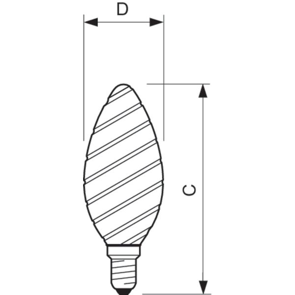 CorePro LEDCandleND2-25W ST35 E14 827CLG image 2