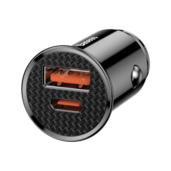 Car Charger 30W 12-24V USB + USB-C QC4.0+ SCP AFC, Black image 5