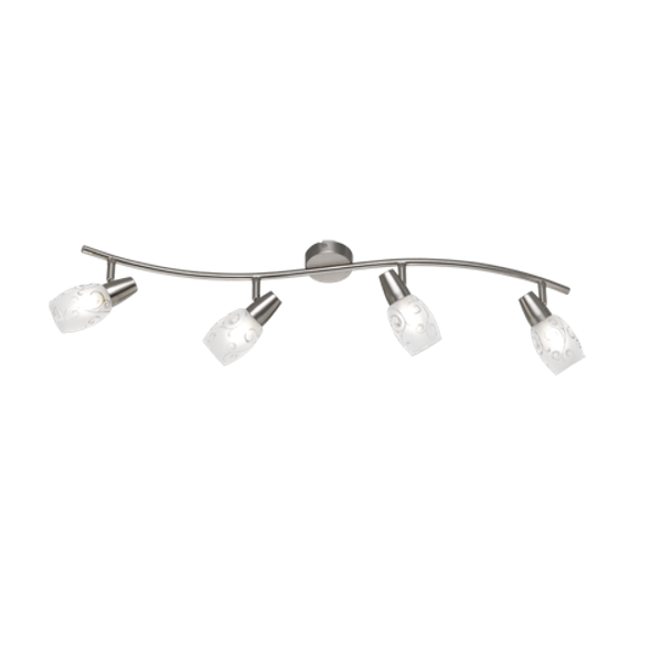 Colmar spotlight 4-pc E14 brushed steel image 1