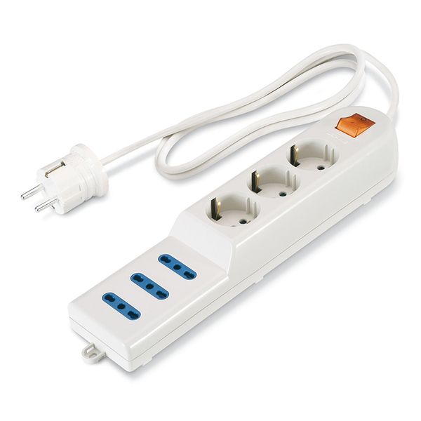 3-OUTLET SOCKET DUAL-USE SCHUKO image 4