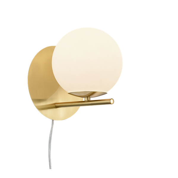 Pure wall lamp E14 matt brass image 1