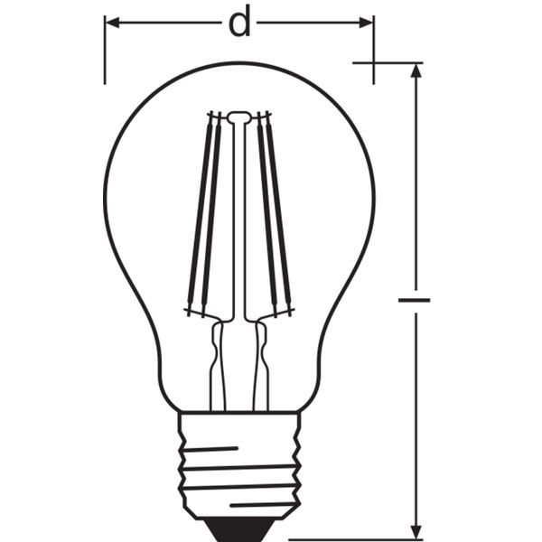 LED Retrofit CLASSIC A 4W 827 Clear E27 image 4