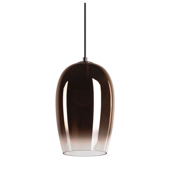 PANTILO OVAL PD, E27 pendant light, brass image 3