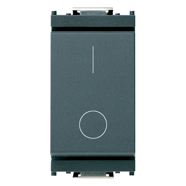 2P 16AX 1-way switch grey image 1