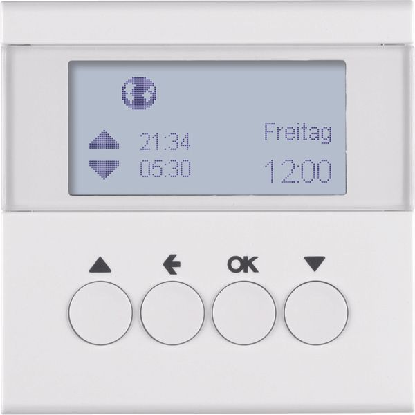 Blind time switch, display, S.1/B.3/B.7, p. white glossy image 1