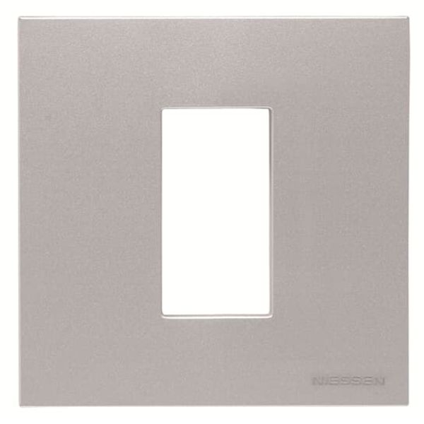 N2171 PL Frame 1-gang / 1-module - Silver image 1