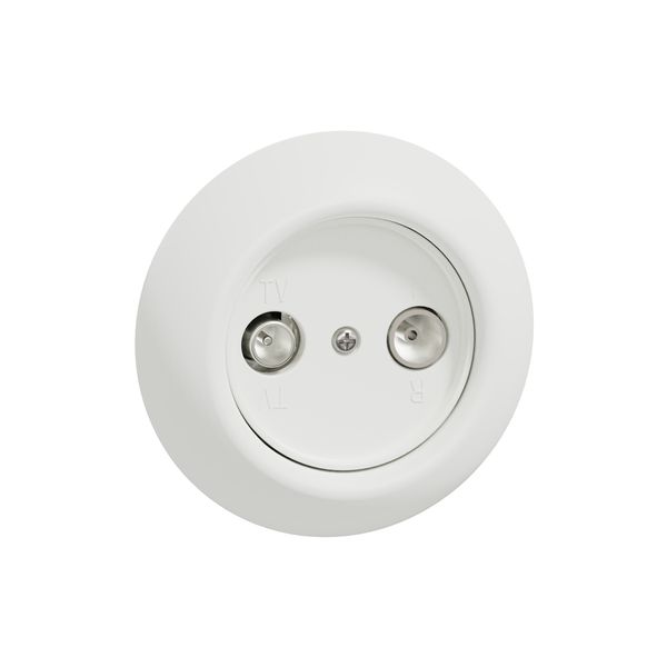 Renova - TV/R socket - end-of-line (terminal socket) - white image 3