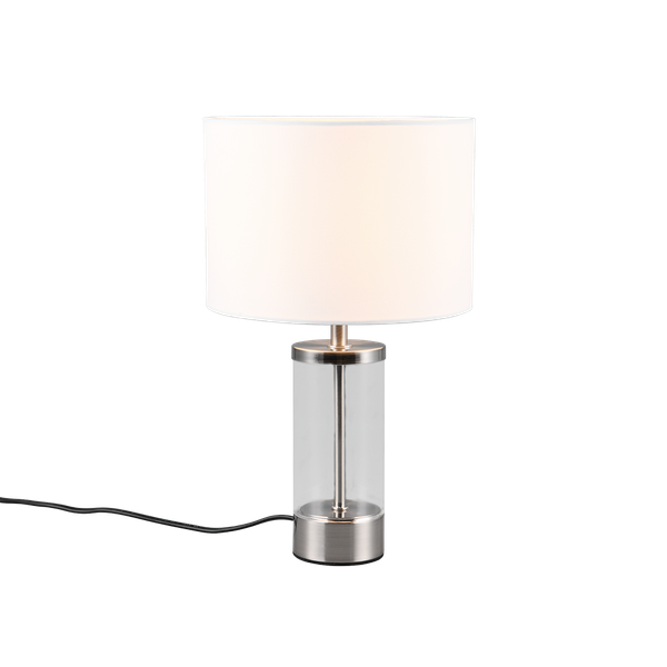 Grazia table lamp E14 brushed steel/white image 1