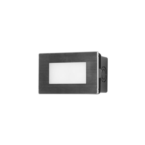 Wall fixture IP65 RECT LED 2.3 SW 3000-4000-6500K ON-OFF Stainless steel 323 image 1