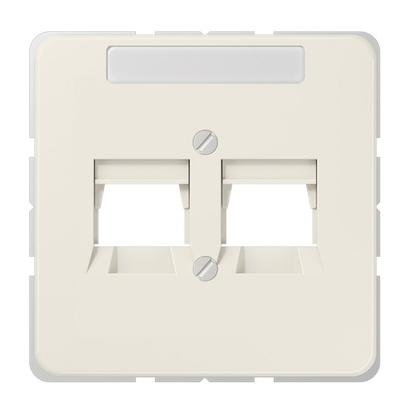 Centre plate for modular jack sockets 569-25WE image 1