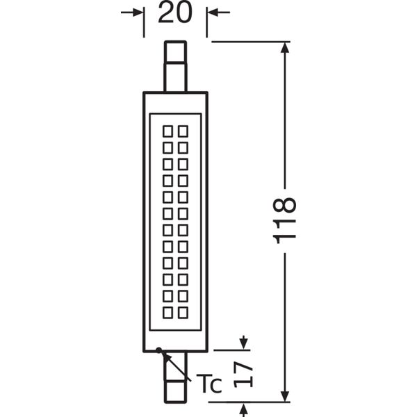 LED SLIM LINE R7S 12W 827 Clear R7s image 8