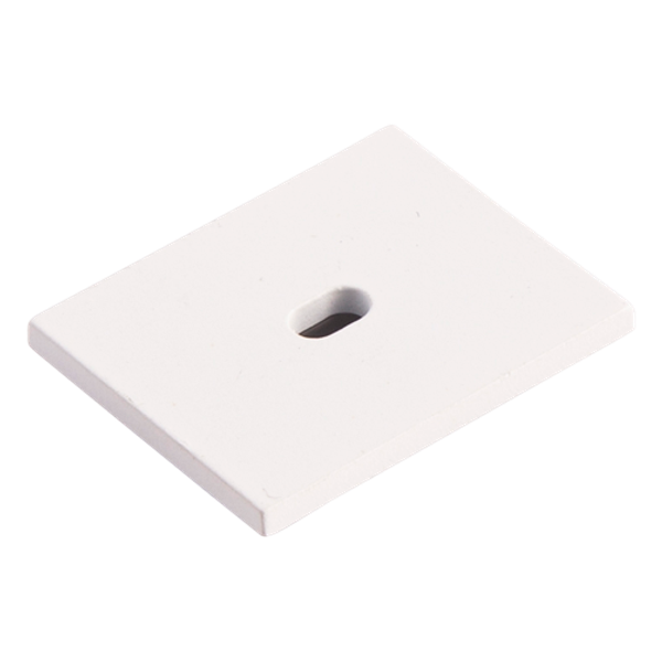 End Cap with hole for Recessed Profile 21x26mm IP65 White image 1