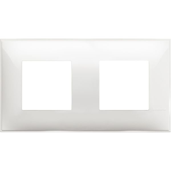 CLASSIA - COVER PLATE 2X2P WHITE image 1