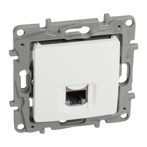 RJ45 socket Niloé category 5 UTP 360° shielded white image 1