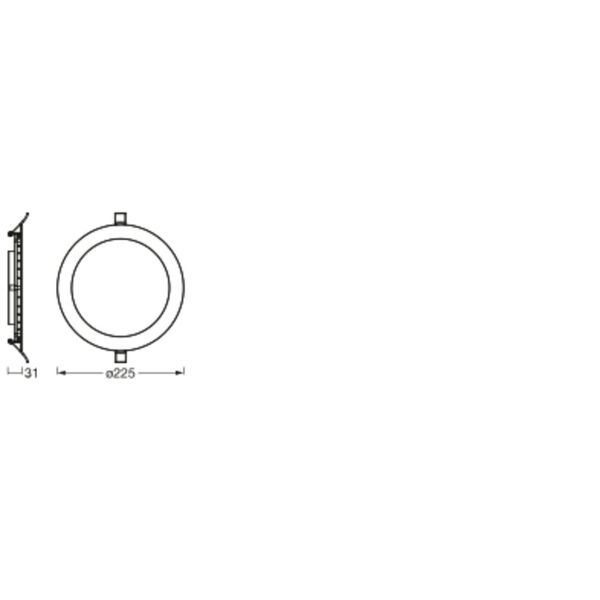 LED SPOT AND DOWNLIGHT RECESS SLIM 225mm 22W 4000K image 10