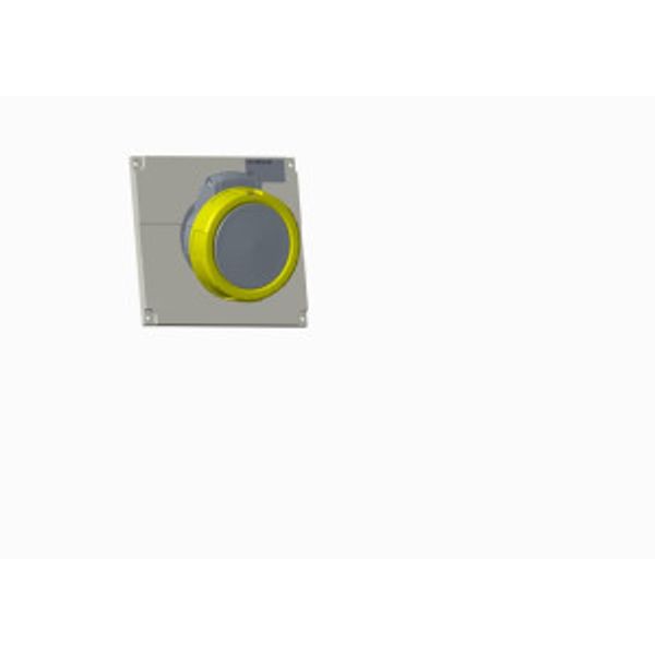 316ERAU4W Panel mounted socket image 1