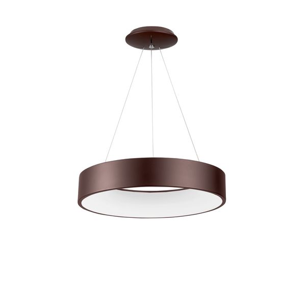 Coffee Brown Aluminium & Acrylic LED 42 Watt 230 Volt 3010Lm 3000K IP20 D: 60 H: 120 cm Adjustable Height image 1