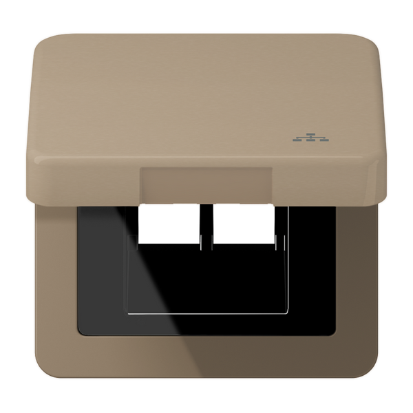 Hinged lid LAN with centre plate CD590KLLANGB image 1