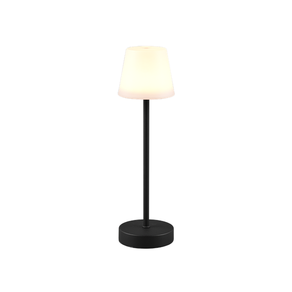 Martinez LED outdoor table lamp matt black rechargeable image 1