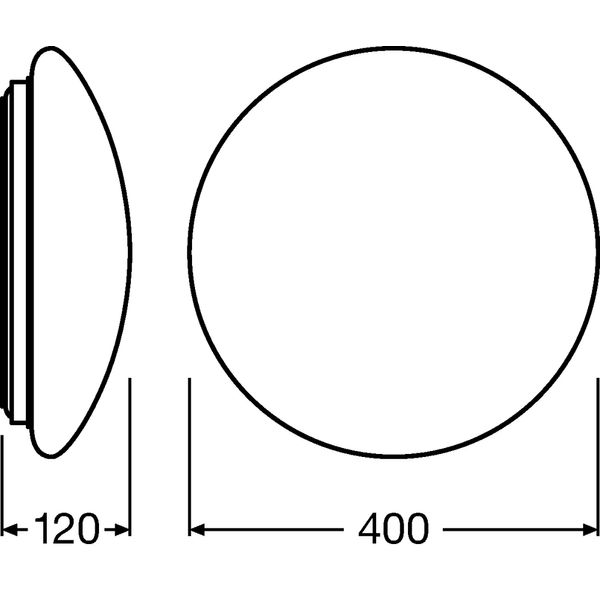 SURFACE CIRCULAR 400 SENSOR 24 W 3000 K IP44 WT image 3