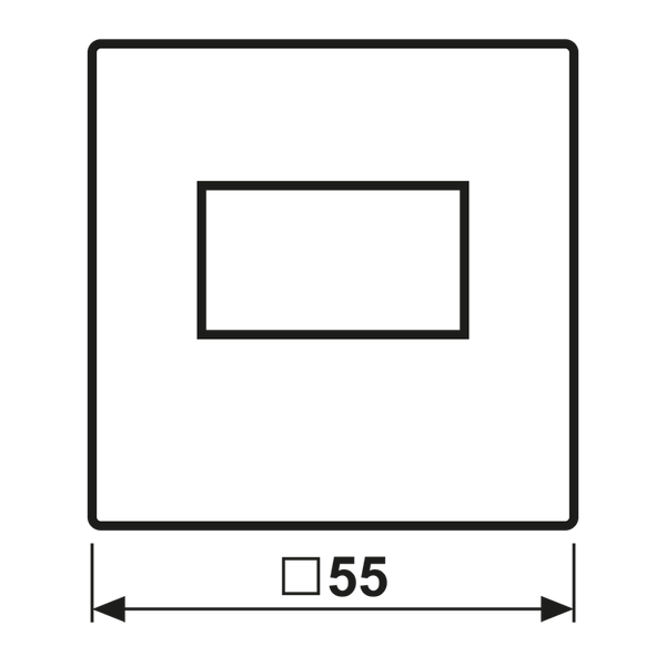 Centre plate f. USB charger A1569USBWWM image 3