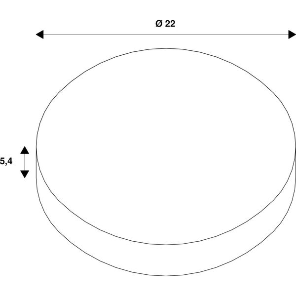 rosette, 3 Exit, black, incl. strain relief image 2