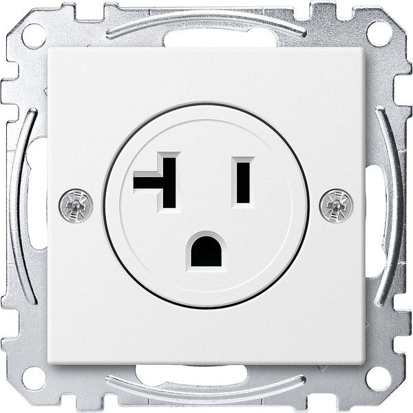 USA socket insert, 20 A, polar white, system M image 1