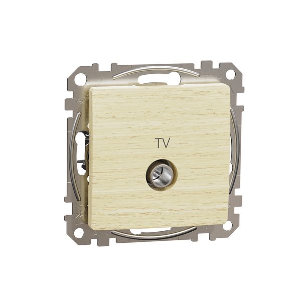 TV connector 4db, Sedna, Wood birch image 3