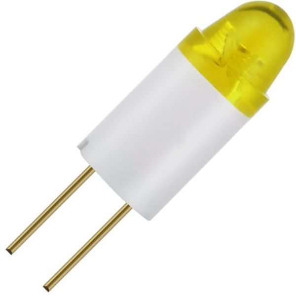 T1 3/4 BP 6x16 Starled 12V 10mA AC/DC Clear Yellow 25Khrs image 1