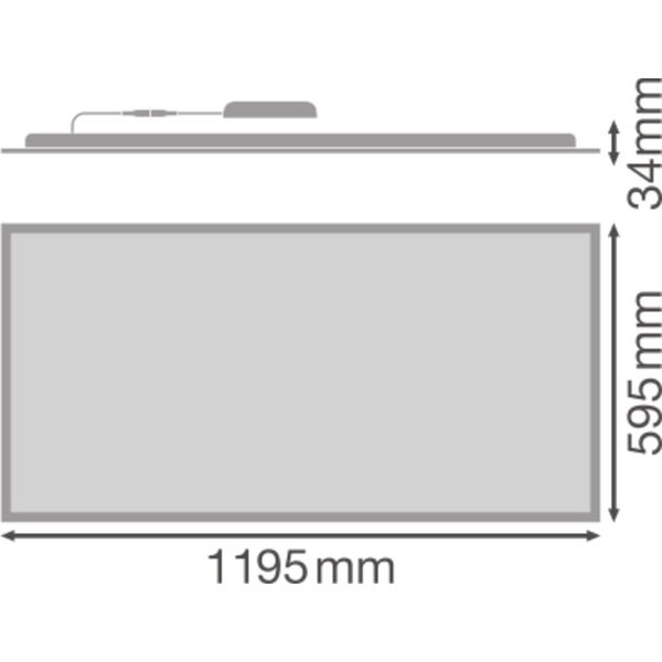 PANEL COMPACT 1200 X 600 DALI 53W 840 DALI image 14