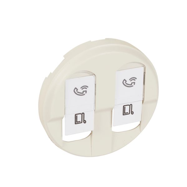 ENJO BEIGE PRISE RJ45 DOUBLE image 1