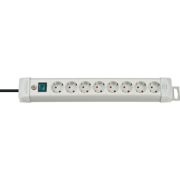 Premium-Line extension socket 8-way light grey 3m H05VV-F 3G1,5 image 1