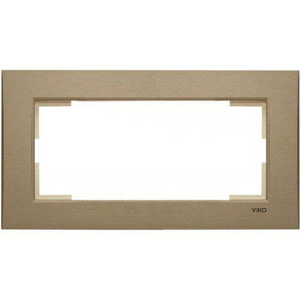 Novella Accessory Bronze Two Gang Flush Mounted Frame image 1